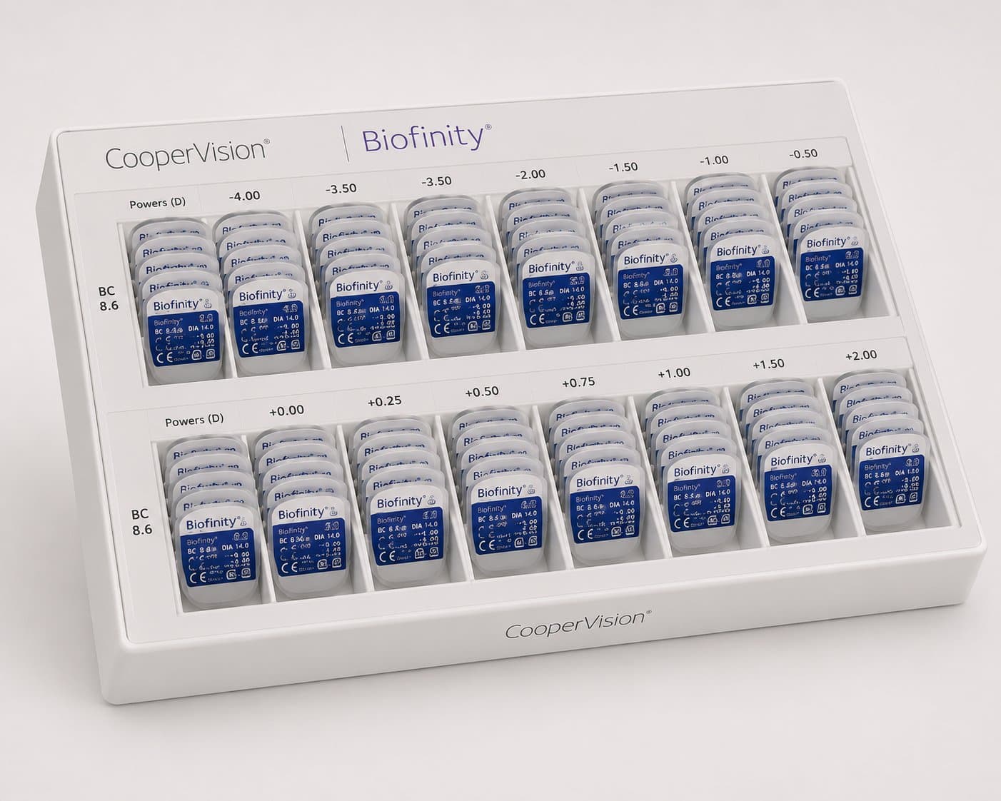 Stock lentilles d essai CooperVision Biofinity — photo 1